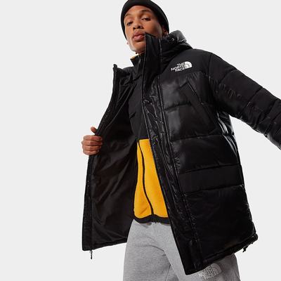 Men's The North Face Himalayan Insulated Parka Black | US-64820