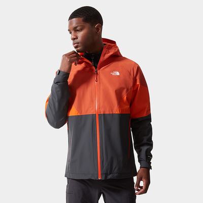 Men's The North Face LIGHTNING Lightweight Jackets Grey Red Orange | US-34589