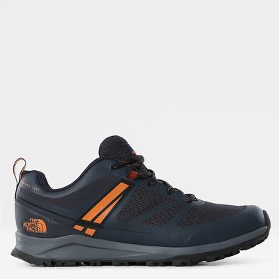 Men's The North Face LITEWAVE FUTURELIGHT™ Hiking Shoes Navy / Black | US-95638