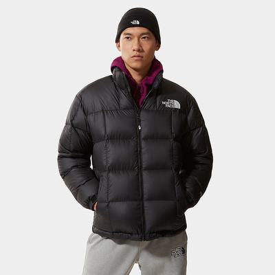 Men's The North Face Lhotse Down Jackets Black White | US-09876