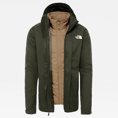 Men's The North Face Modis Triclimate 3-in-1 Jackets Green / Khaki | US-95178