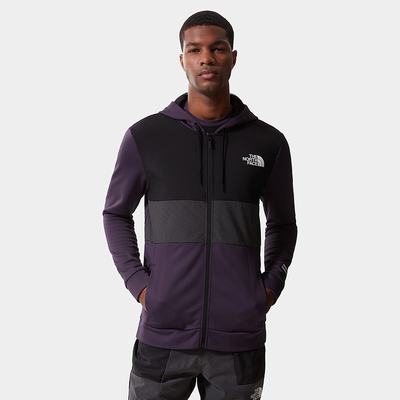 Men's The North Face Mountain Athletics Overlay Fleece Sweatshirt Dark Purple | US-26781