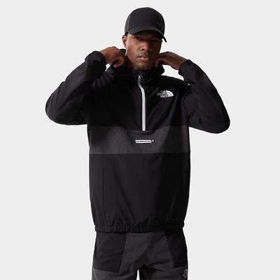 Men's The North Face Mountain Athletics Wind Anorak Lightweight Jackets Black | US-29086