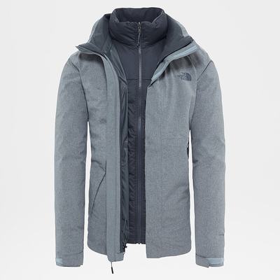 Men's The North Face Mountain Zip-In Triclimate® Jackets Grey | US-43671