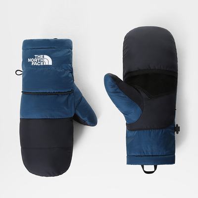 Men's The North Face Nuptse Convertible Mittens Gloves Blue | US-27064