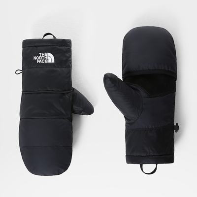 Men's The North Face Nuptse Convertible Mittens Gloves Black | US-91230