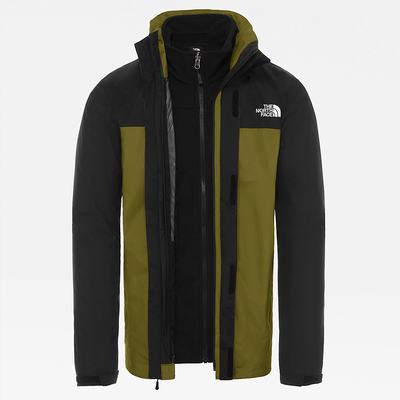 Men's The North Face Original Triclimate Jackets Green / Black | US-78314