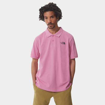 Men's The North Face Piquet Polo Shirt Orange | US-69072