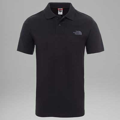 Men's The North Face Polo Piquet T Shirts Black | US-48307