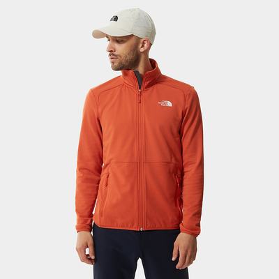 Men's The North Face Quest Fleece Sweatshirt Orange | US-41508