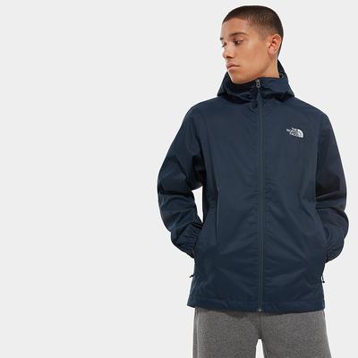 Men's The North Face Quest Hooded Lightweight Jackets Navy | US-13528