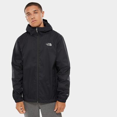 Men's The North Face Quest Hooded Lightweight Jackets Black | US-17806