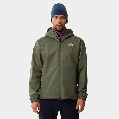 Men's The North Face Quest Hooded Waterproof Jackets Black | US-32648