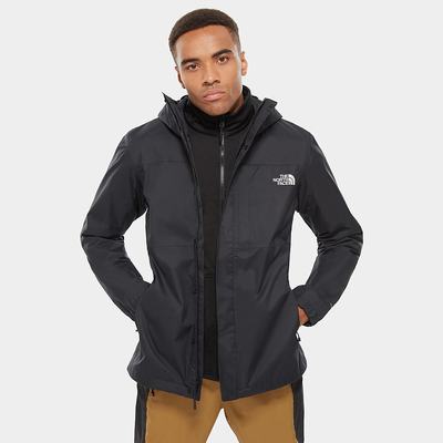 Men's The North Face Quest Zip-In Triclimate® 3-in-1 Jackets Black | US-14785