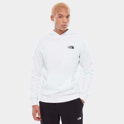 Men's The North Face Raglan Redbox Hoodie White | US-69823