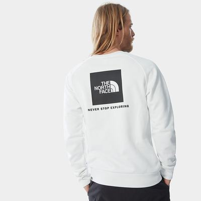 Men's The North Face Raglan Redbox Sweaters White | US-48795