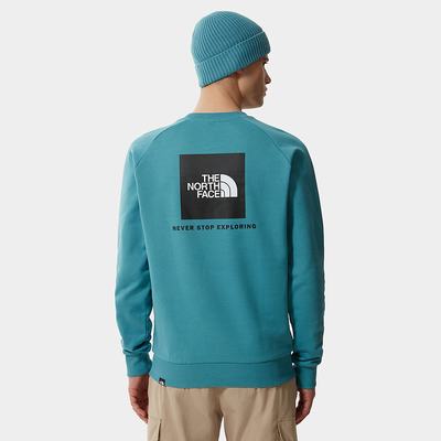 Men's The North Face Raglan Redbox Sweaters Blue | US-61503