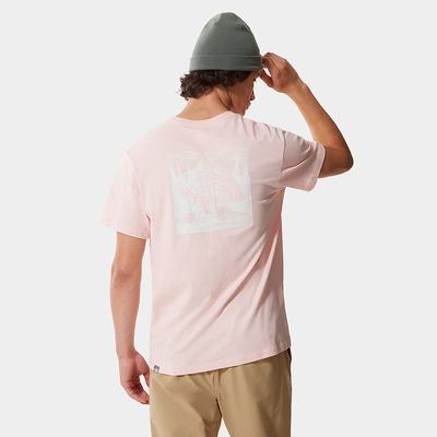 Men's The North Face Redbox Celebration T Shirts Pink | US-51780