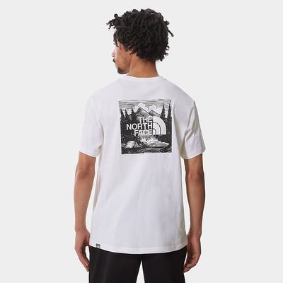 Men's The North Face Redbox Celebration T Shirts White | US-96082