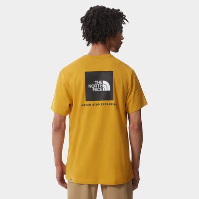 Men's The North Face Redbox T Shirts Yellow | US-75042