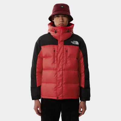 Men's The North Face SEARCH & RESCUE HIMALAYAN Down Jackets Red Black | US-32679