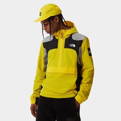 Men's The North Face SEARCH & RESCUE WIND ANORAK Lightweight Jackets Light Yellow | US-40926