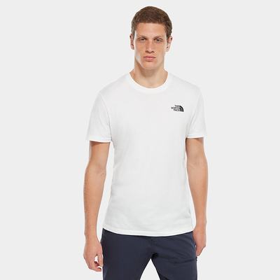 Men's The North Face SIMPLE DOME T Shirts White | US-13725