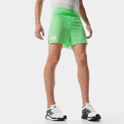 Men's The North Face STRIDELIGHT Shorts Green | US-78615