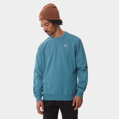 Men's The North Face Scrap Graphic Sweaters Blue | US-98643