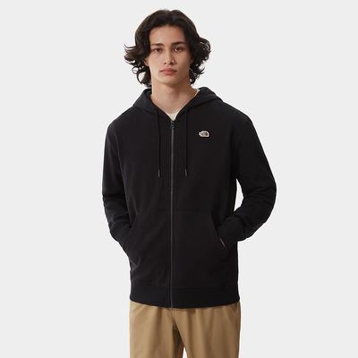 Men's The North Face Scrap Graphic Zip-Up Hoodie Black | US-80457