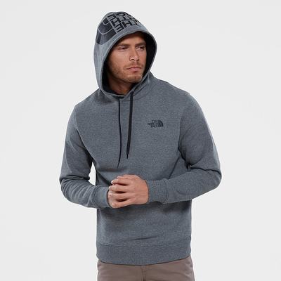 Men's The North Face Seasonal Drew Peak Hoodie Grey Black | US-61203