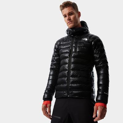 Men's The North Face Summit Hooded Down Jackets Black | US-60327