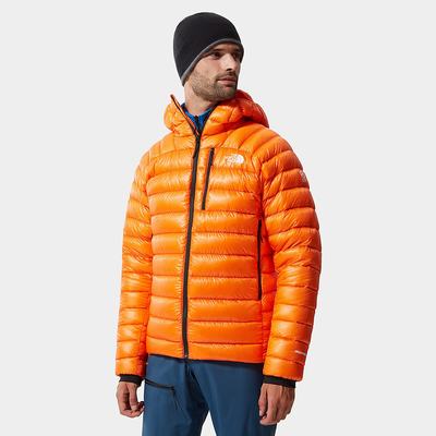 Men's The North Face Summit Hooded Jackets Red Orange | US-08259