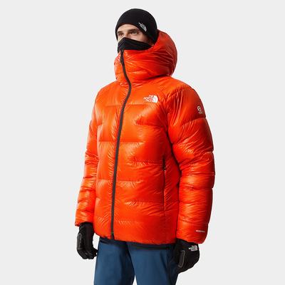 Men's The North Face Summit L6 Cloud DOWN Parkas Red Orange | US-42073