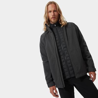 Men's The North Face THERMOBALL™ Eco Triclimate Jackets Dark Grey Black | US-30714