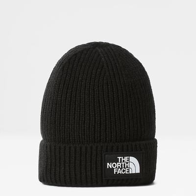 Men's The North Face TNF Logo Box Cuffed Beanies Black | US-42931