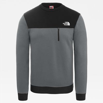 Men's The North Face Tech New Peak Fleece Fleeces Grey Black | US-20847