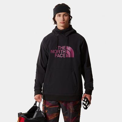 Men's The North Face Tekno Logo Hoodie Black / Purple | US-47825