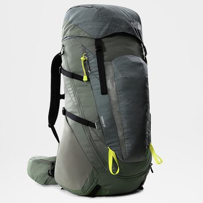 Men's The North Face Terra 65-Litre Hiking Backpacks Green | US-06845