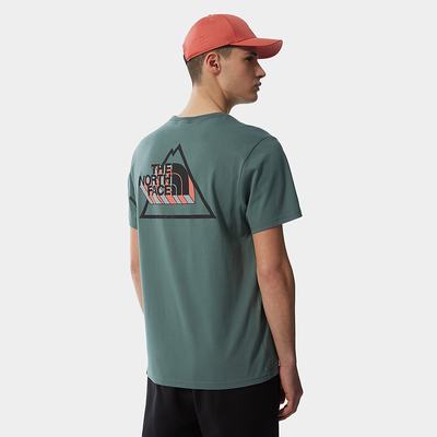 Men's The North Face Threeyama T Shirts Green | US-02178