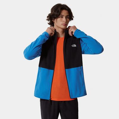 Men's The North Face Tka Glacier Fleece Sweatshirt Blue Black | US-86721