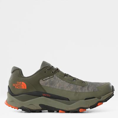 Men's The North Face VECTIV EXPLORIS FUTURELIGHT™ Hiking Shoes Olive Camo Wash / Green | US-46098