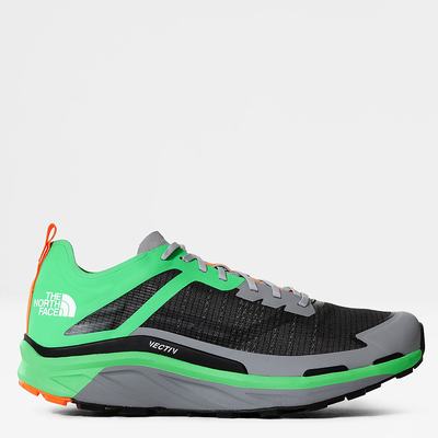 Men's The North Face VECTIV INFINITE Trail Running Shoes Grey / Green | US-14032