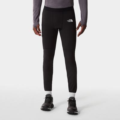 Men's The North Face Winter Warm Tight Pants Black | US-82169