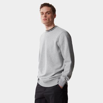 Men's The North Face Zumu Fleece Sweatshirt Light Grey | US-15276