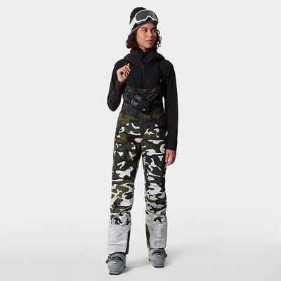 Women's The North Face A-CAD FUTURELIGHT™ Bib Ski Pants White Multicolor Camo | US-45283