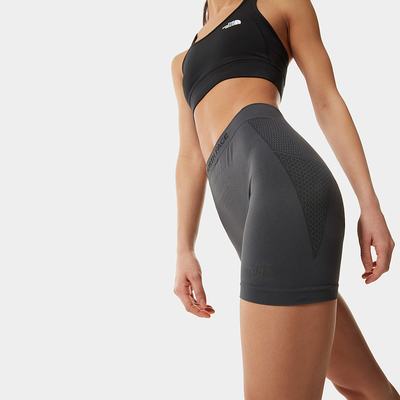 Women's The North Face Active Boxer Shorts Grey Black | US-43198