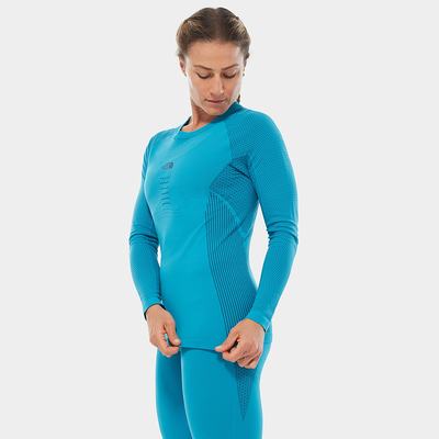 Women's The North Face Active Long Sleeve T Shirts Blue | US-74628