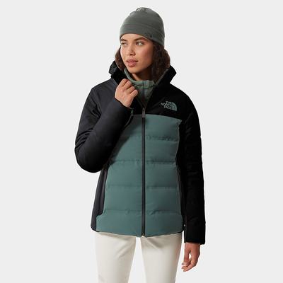 Women's The North Face Amry Down Jackets Black / Green | US-31094