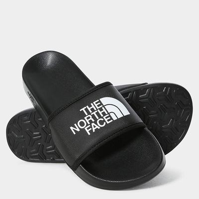 Women's The North Face BASE CAMP SLIDES III Sandals Black White | US-94517